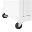 Crosley Furniture Avery Wood Top Kitchen Island Cart in Distressed White