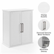 Crosley Furniture Bartlett Wood Stackable Storage Pantry in White