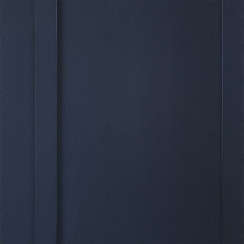 Crosley Furniture Ellison Coastal Wood Hall Tree in Navy and Chrome