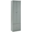 Crosley Furniture Harper Modern Wood/Metal Pantry Closet in Gray