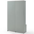 Crosley Furniture Harper Modern Wood Hall Tree Entryway in Gray (Set of 2)
