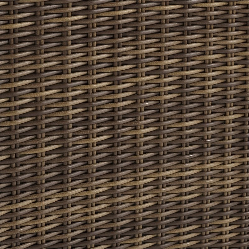 Crosley Furniture Bradenton 3 Pc Wicker / Rattan Outdoor Chair Set in Gray/Brown