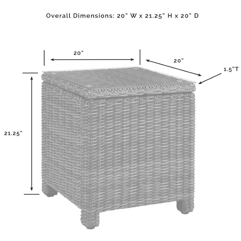 Crosley Furniture Bradenton 3 Pc Wicker / Rattan Outdoor Chair Set in Red/Brown