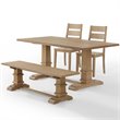 Crosley Furniture Joanna 4-Piece Modern Wood Dining Set in Rustic Brown