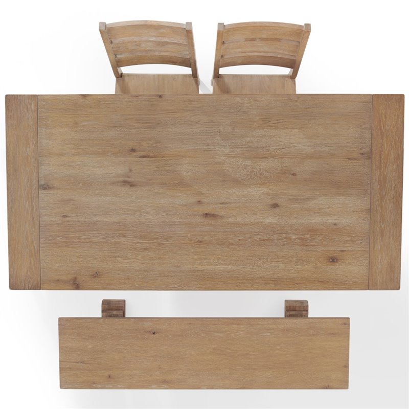 Crosley Furniture Joanna 4-Piece Modern Wood Dining Set in Rustic Brown