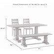Crosley Furniture Joanna 4-Piece Modern Wood Dining Set in Rustic Brown