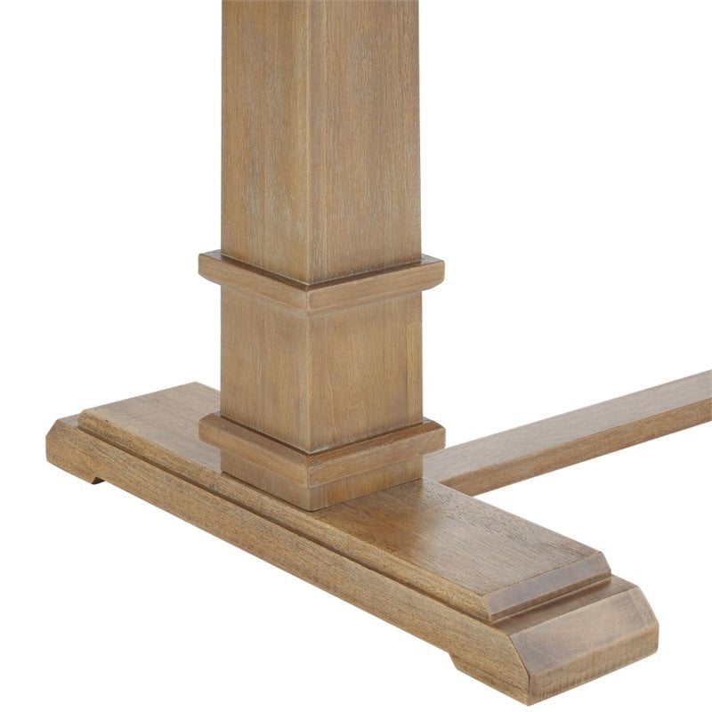 Crosley Furniture Joanna 6-Piece Modern Wood Dining Set in Rustic Brown