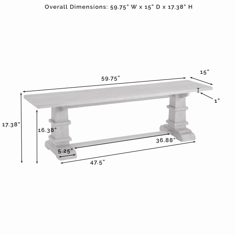 Crosley Furniture Joanna 6-Piece Modern Wood Dining Set in Rustic Brown