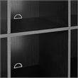 Crosley Furniture Liam 6 Cubby Wooden Record Storage Cube Bookcase in Black