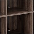 Crosley Furniture Liam 6 Cubby Wooden Record Storage Cube Bookcase in Walnut