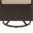 Crosley Furniture Palm Harbor 5PC Wicker / Rattan Conversation Set in Sand/Brown