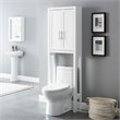 Crosley Furniture Savannah Transitional Wood/Metal Spacesaver in White/Nickel