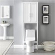 Crosley Furniture Savannah Transitional Wood/Metal Spacesaver in White/Nickel