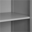 Crosley Furniture Seaside Coastal Wood/Metal Pantry in Distressed Gray and Gold