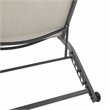 Crosley Furniture Weaver Steel Metal Sling Chaise Lounge in Gray (Set of 2)
