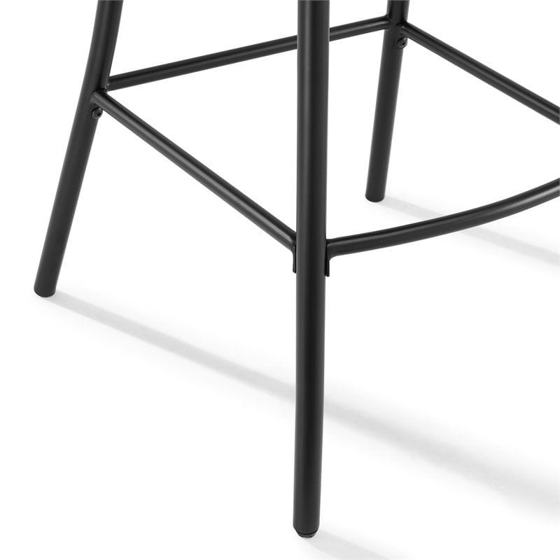 Crosley Furniture Clifton Modern Wood Kitchen Island w/ Camille Stool in White