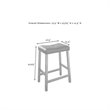 Crosley Furniture Clifton Modern Wood Kitchen Island w/ Saddle Stools in White
