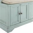 Crosley Furniture Holbrook Traditional Wood Hall Tree in Blue/Oatmeal