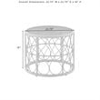 Crosley Furniture Juniper 2-piece Wicker Outdoor Conversation Set in Natural