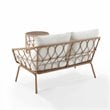 Crosley Furniture Juniper 2-piece Wicker Outdoor Conversation Set in Natural