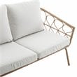 Crosley Furniture Juniper 2-piece Wicker Outdoor Conversation Set in Natural