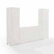 Crosley Furniture Tara 3PC Entertainment Center/Sideboard and Bookcases in White