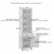 Crosley Furniture Tara 3PC Entertainment Center/Sideboard with Bookcases in Gray
