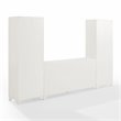 Crosley Furniture Tara 3PC Entertainment Center/Sideboard with Pantries in White