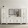 Crosley Furniture Tara 3PC Entertainment Center/Sideboard with Pantry Set White