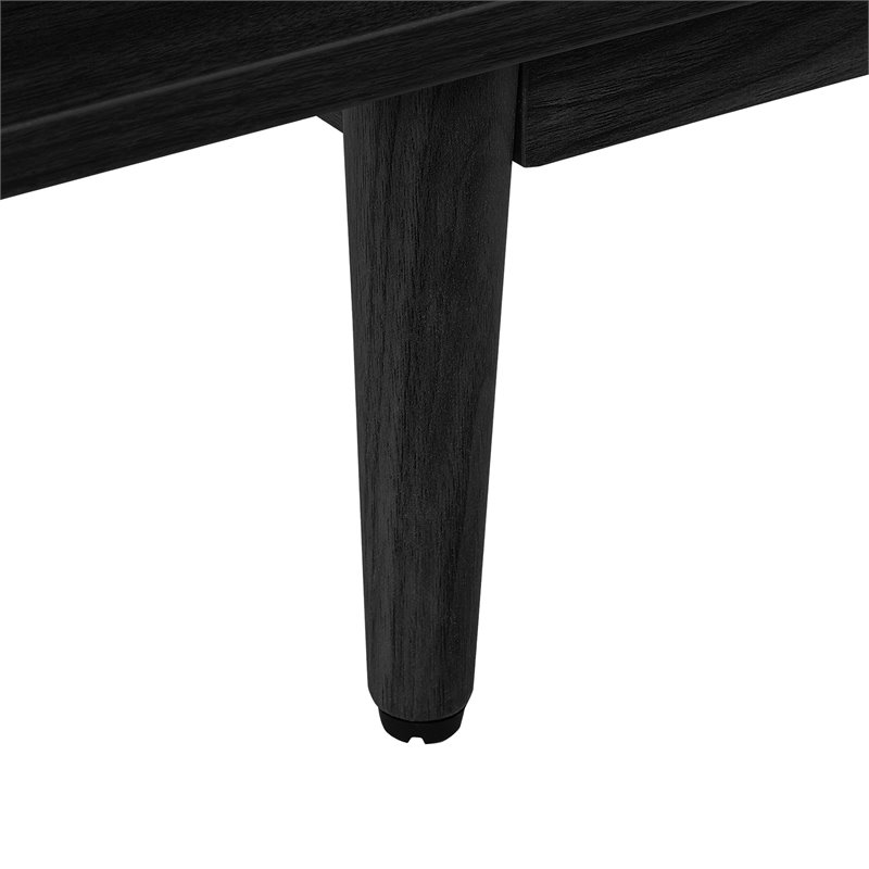 Crosley Furniture Liam Modern Wood Wine Storage Sideboard in Black