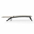 Crosley Furniture Weaver Modern Metal Outdoor Sling Chaise Lounge in Gray