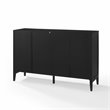 Crosley Furniture Milo Modern MDF Wood and Rattan Sideboard in Black