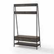 Crosley Furniture Jacobsen Modern Wood Hall Tree in Brown/Black