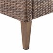 Crosley Furniture Capella Rattan & Fabric Patio Chair in Brown/Cream (Set of 2)