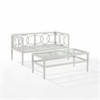 Crosley Furniture Ashford 2-piece Metal Outdoor Conversation Set in Gray