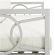 Crosley Furniture Ashford 2-piece Metal Outdoor Conversation Set in Gray