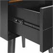 Crosley Furniture Landon Modern MDF Wood Night Stand in Matte Black
