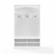 Crosley Furniture Bartlett Modern MDF and Birch Veneer Wood Hall Tree in White