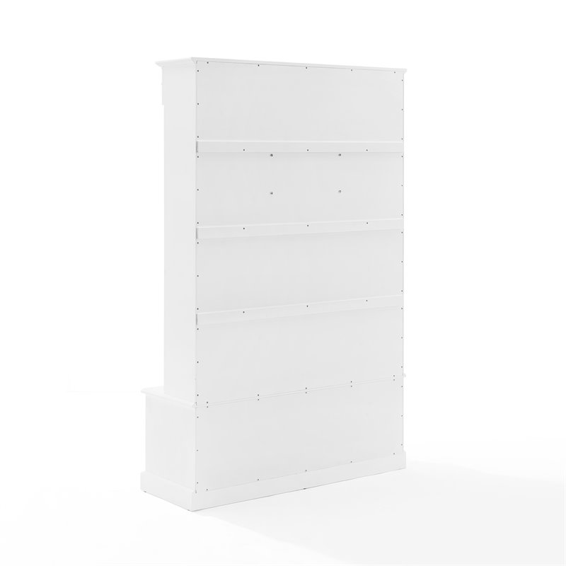 Crosley Furniture Bartlett Modern MDF and Birch Veneer Wood Hall Tree in White