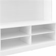 Crosley Furniture Bartlett Modern MDF and Birch Veneer Wood Hall Tree in White