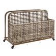 Crosley Furniture Ridley PE Wicker / Rattan Pool Storage Caddy in Natural
