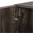 Crosley Furniture Jacobsen Wood Bar Cabinet in Brown Ash/Matte Black