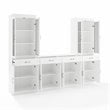 Crosley Furniture Stanton 3PC Entertainment Center/Sideboard & Pantry Set White