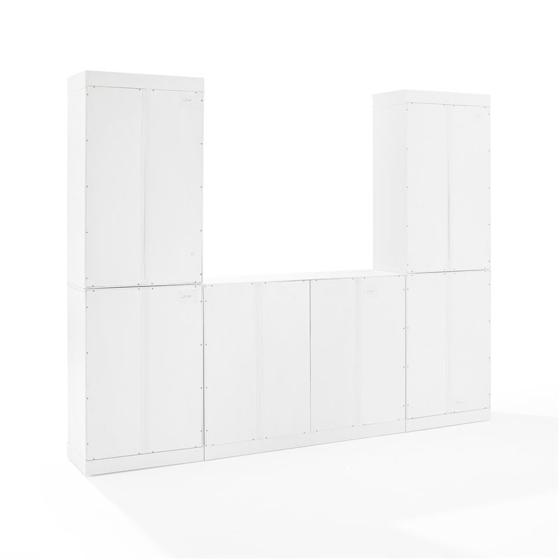 Crosley Furniture Stanton 3PC Entertainment Center/Sideboard & Pantry Set White