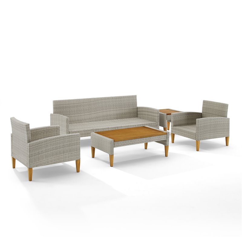 Gray rattan outdoor discount furniture