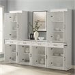 Crosley Furniture Stanton 3PC Wood Entertainment Center/Sideboard & Pantry White
