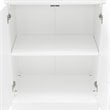 Crosley Furniture Stanton Wood Pantry with Glass Door in White (Set of 2)
