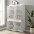 Crosley Furniture Stanton Traditional MDF Wood Pantry in White (Set of 2)