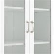 Crosley Furniture Stanton Traditional Wood Glass Door Pantry in White