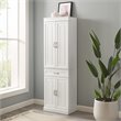 Crosley Furniture Stanton Traditional MDF and Birch Veneer Wood Pantry in White